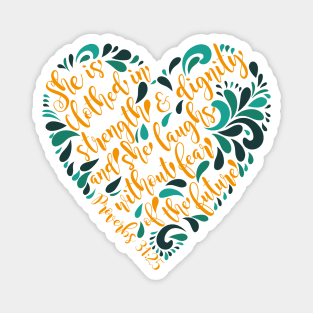 Proverbs 31:25 Magnet