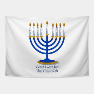 9 Wishes For Chanukah Tapestry