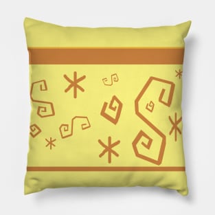 Yellow Teacup Pattern Pillow