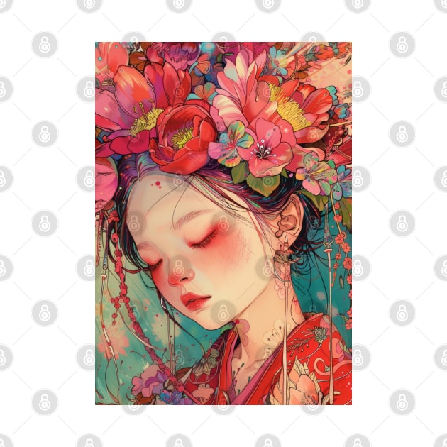 Floral Anime Dreamscapes by TooplesArt