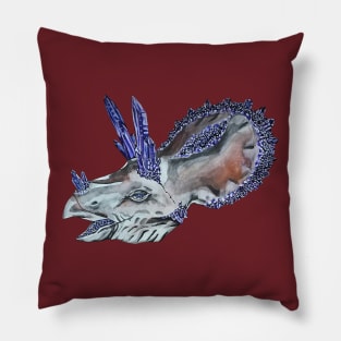 Triceratops Geode Pillow
