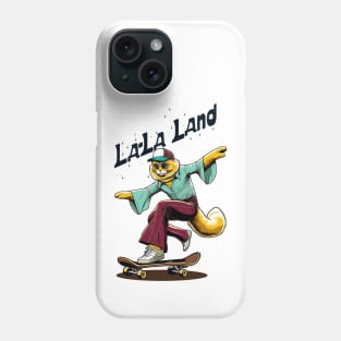 70s Cat Skateboarder - Vintage Style Illustration Phone Case