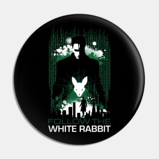 Follow the White Rabbit v2 Pin