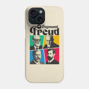 Sigmund Freud Comics Black Phone Case