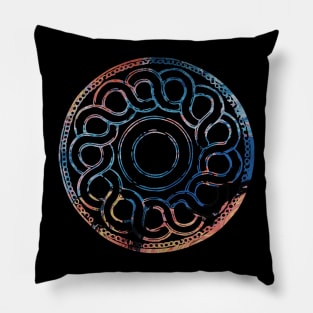 Old Coin Spiral Pillow