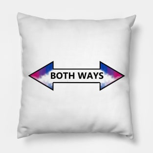 Both Ways Bisexuality LGBT Pride Arrow Design Pillow