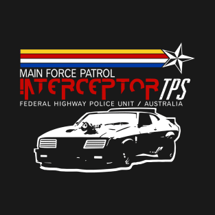 Car Ford Falcon V8 The Pursuit Special Interceptor from the movie Mad Max T-Shirt