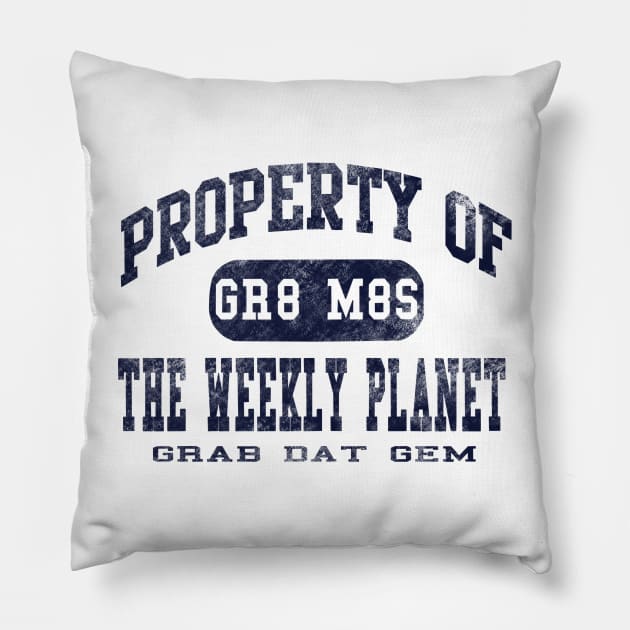 Dark property of weekly planet Pillow by Artbylukus