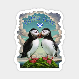 Puffin Love - Scotland Magnet