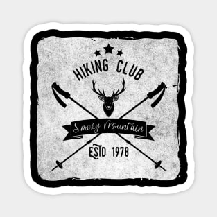 Smoky Mountain Hiking Club (light) Magnet