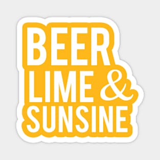 Beer Lime & Sunshine Magnet