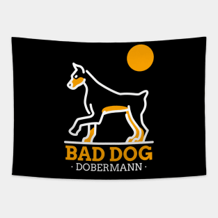 Bad Dog Doberman / Doberman Design / Dog Lover / Dog Person / Doberman Tapestry