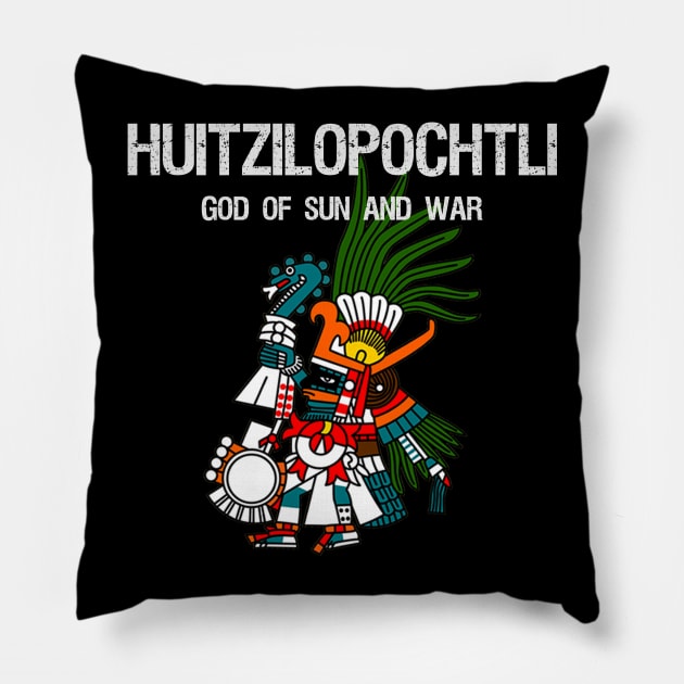 Huitzilopochtli God Of Sun And War Pillow by Styr Designs