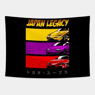 Toyota Supra Compilation Tapestry