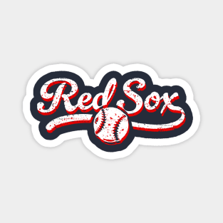 Retro Red Sox Offset Magnet