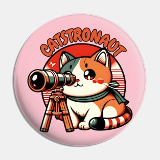 Astronomy cat Pin