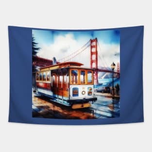 San Francisco Cable Car Tapestry