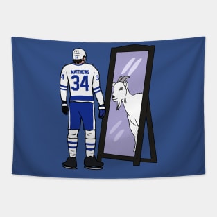 Auston Matthews Mirror GOAT Tapestry