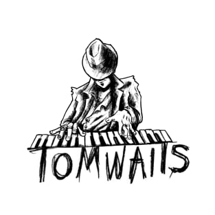 Tom Waits Cartoon Sketch T-Shirt