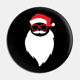 Santa Claus face with hat Pin