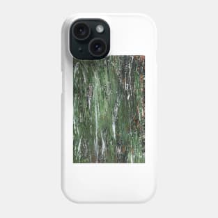 Moss and lichen on fencepost I/III Phone Case