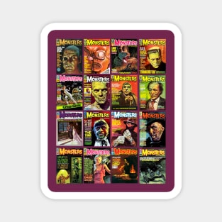 Famous Monsters Collage Series 4 Magnet