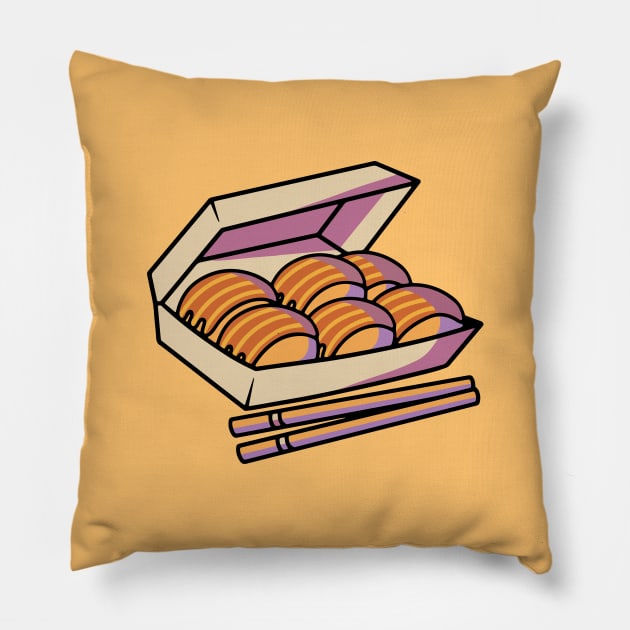 Delicious Japanese Takoyaki Pillow by Cubbone