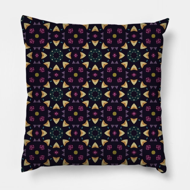 Purple night berries Pillow by Pacesyte