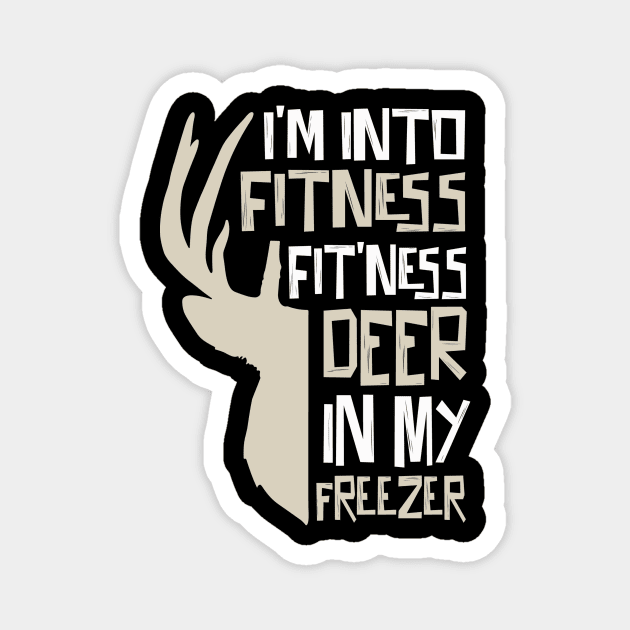 Fitness Deer In My Mouth Magnet by The WYLD Tribe