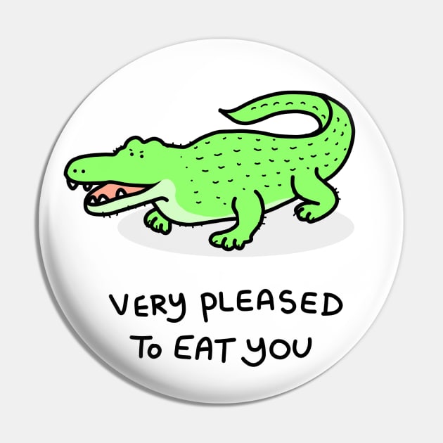 Grumpy Crocodile Pin by grumpyanimals