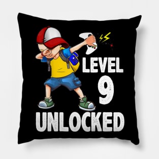 Video Gamer Dabbing Controller 9th Birthday Party Pillow