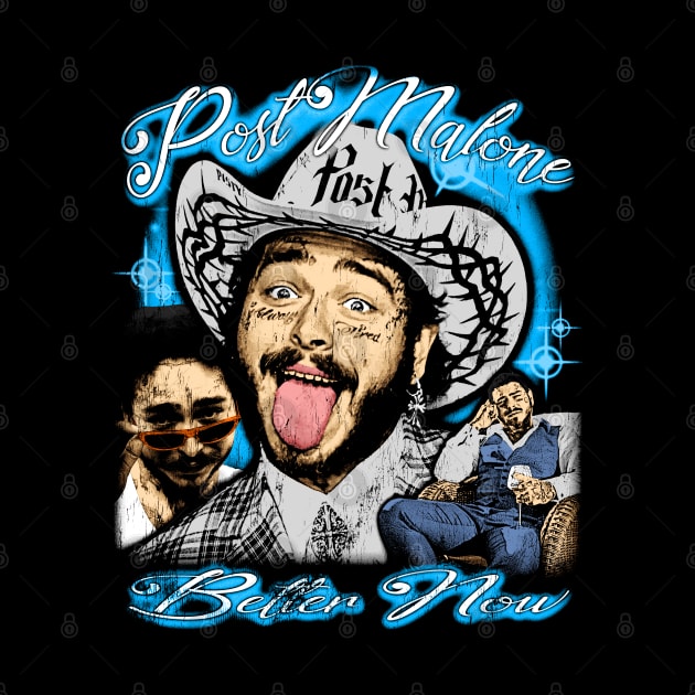 Post malone vintage 80s bootleg design by BVNKGRAPHICS