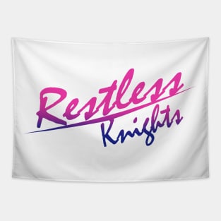 Restless Knights V4 Faded Logo Tapestry