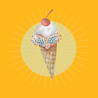 Ice Cream-yellow T-Shirt