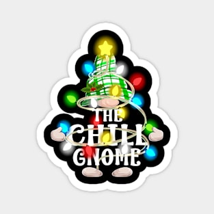 The Chill Gnome Christmas Matching Family Shirt Magnet