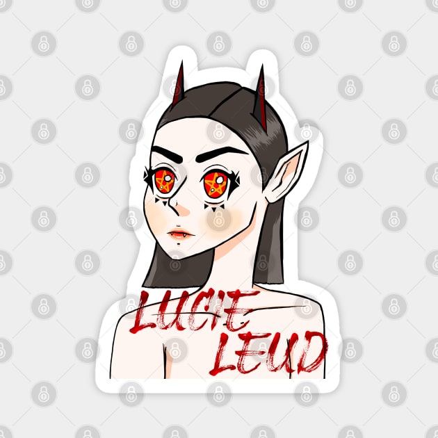 JEALOUS LITTLE DEVIL Magnet by Lucie Leud 