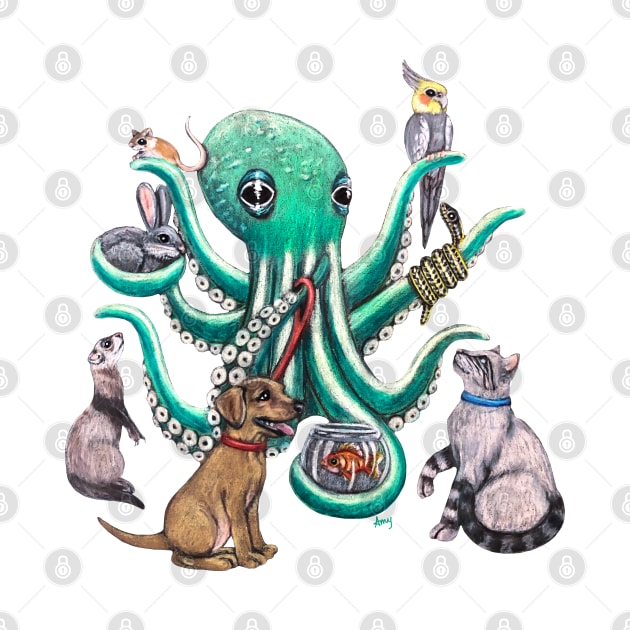 "OctoPets" - OctoKick collection by GardenPartyArt