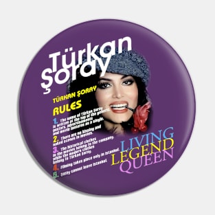 Turkan Soray Turkish living legend queen actress Pin