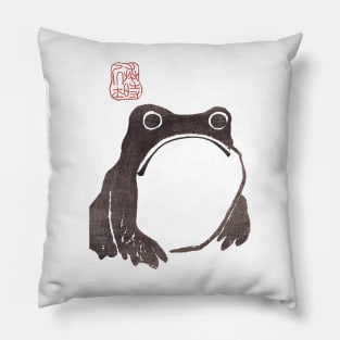 Grumpy Frog - Matsumoto Hoji Pillow