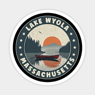 Lake Wyola Massachusetts Sunset Magnet