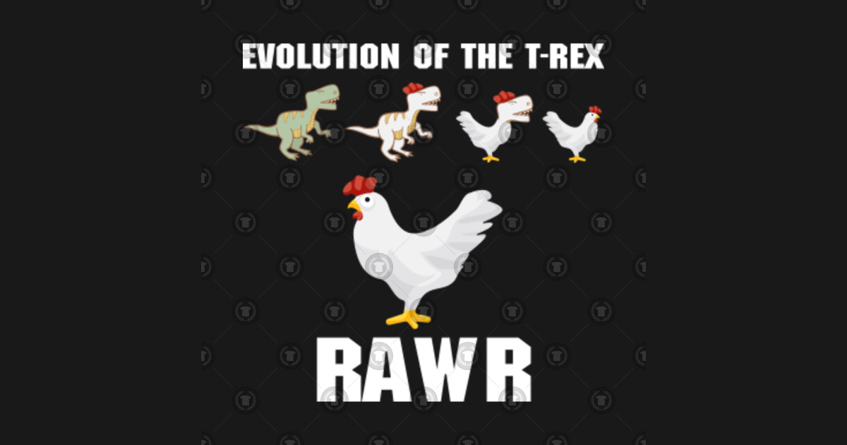 t rex and chicken
