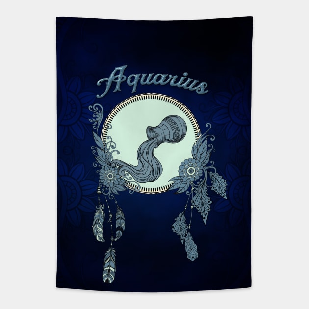 Zodiac sings aquarius Tapestry by Nicky2342