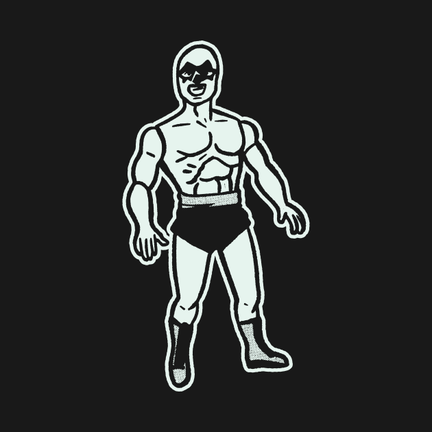 Luchador En Blanco by sombreroinc