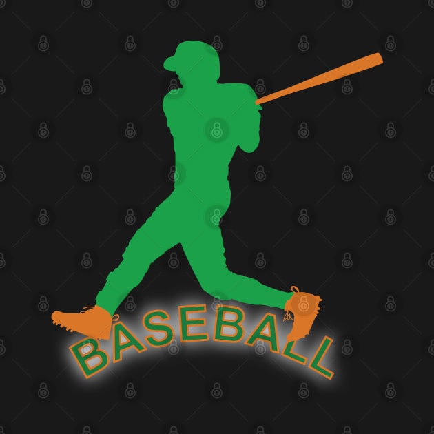 Baseball player in action by GiCapgraphics