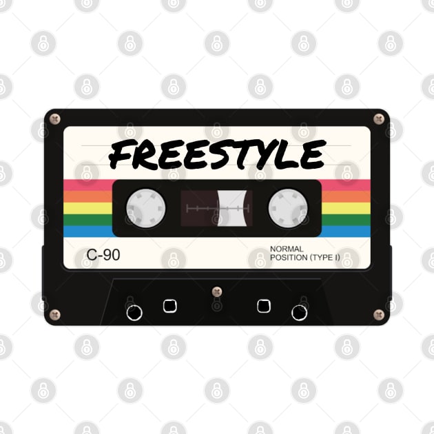 Retro 80s Music Freestyle Mixtape Colored by musicgeniusart