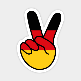 Germany Flag V Sign Magnet