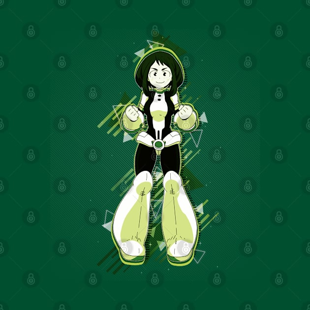 Ochako Uraraka - "Best Hero Girl" - GREEN 80's retro style - awsome gift for my hero academia lover & fans by EhsanStore