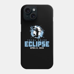 Total Solar Eclipse 2024 Basketball Phone Case