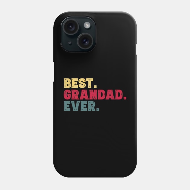 Best Grandad Ever Fathers Day Phone Case by Autumn Watercolor