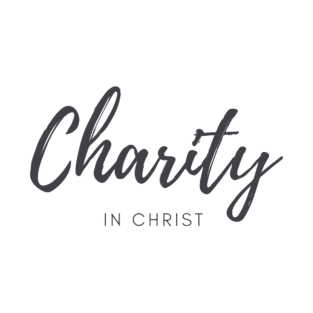 Charity in Christ Ladies Design Christian Graphic Art T-Shirt